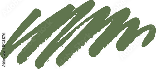 Abstract Green Paint Brush