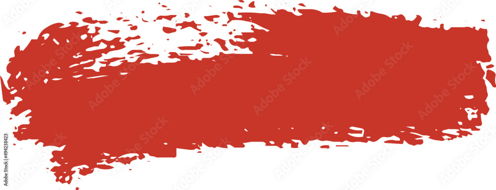 Abstract Red Paint Brush