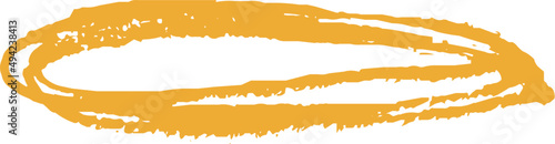 Abstract Yellow Paint Brush