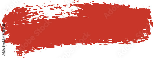 Abstract Red Paint Brush