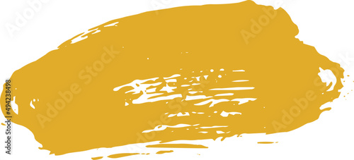 Abstract Yellow Paint Brush