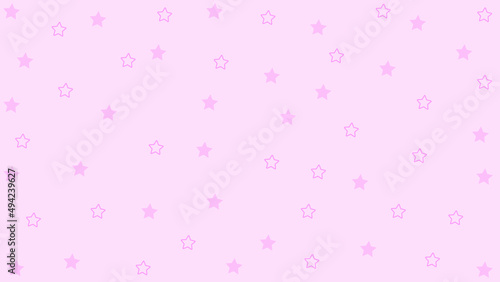 cute pink star shape on pink background, perfect for wallpaper, backdrop, postcard, background