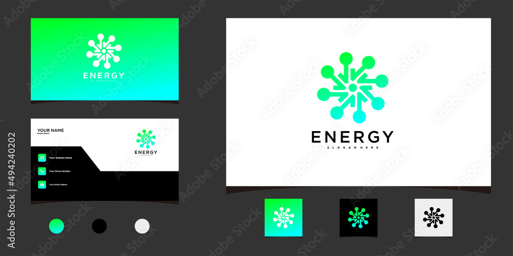 Energy logo design with creative modern and unique. Premium Vector Energy logo design with creative modern and unique. Premium Vector