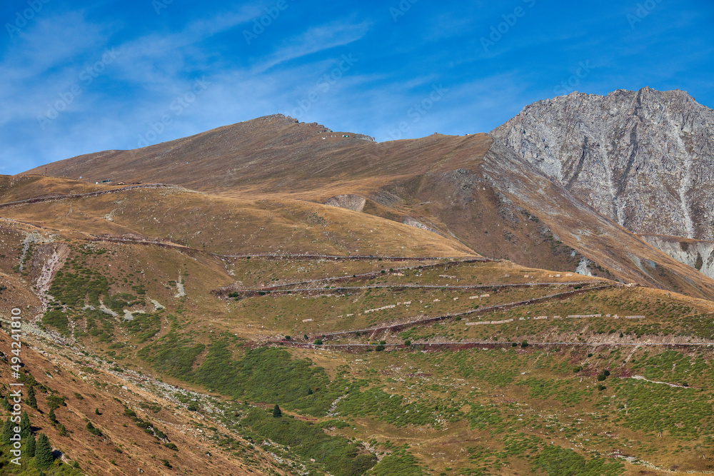 Fototapeta premium landscape with blue sky