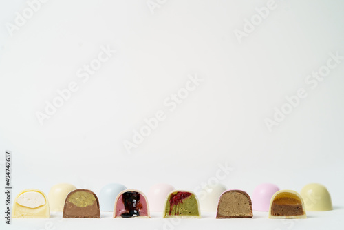 Luxury handmade pink chocolate candy