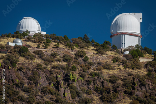 Fotografie, Tablou McDonald Observatory prepares for viewing of the night sky - cropped image