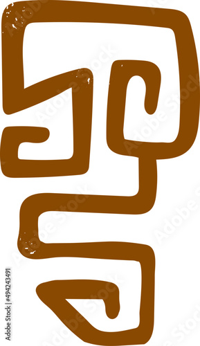 Abstract Ethnic Tribal Decorative Element