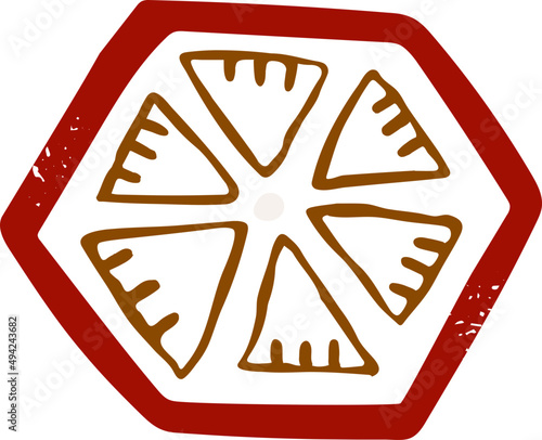 Abstract Ethnic Tribal Decorative Element