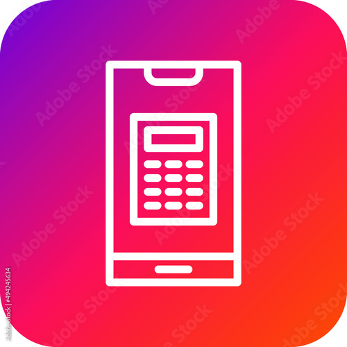 Calculator Vector Icon Design Illustration