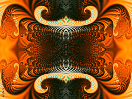 Beautiful color seamless background of fractals.