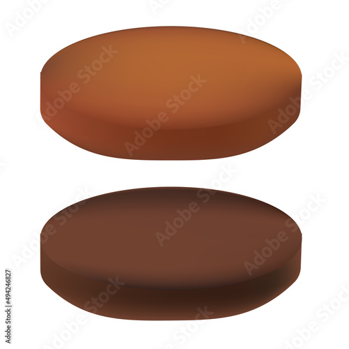Grilled meat or cutlet for burger and sandwich