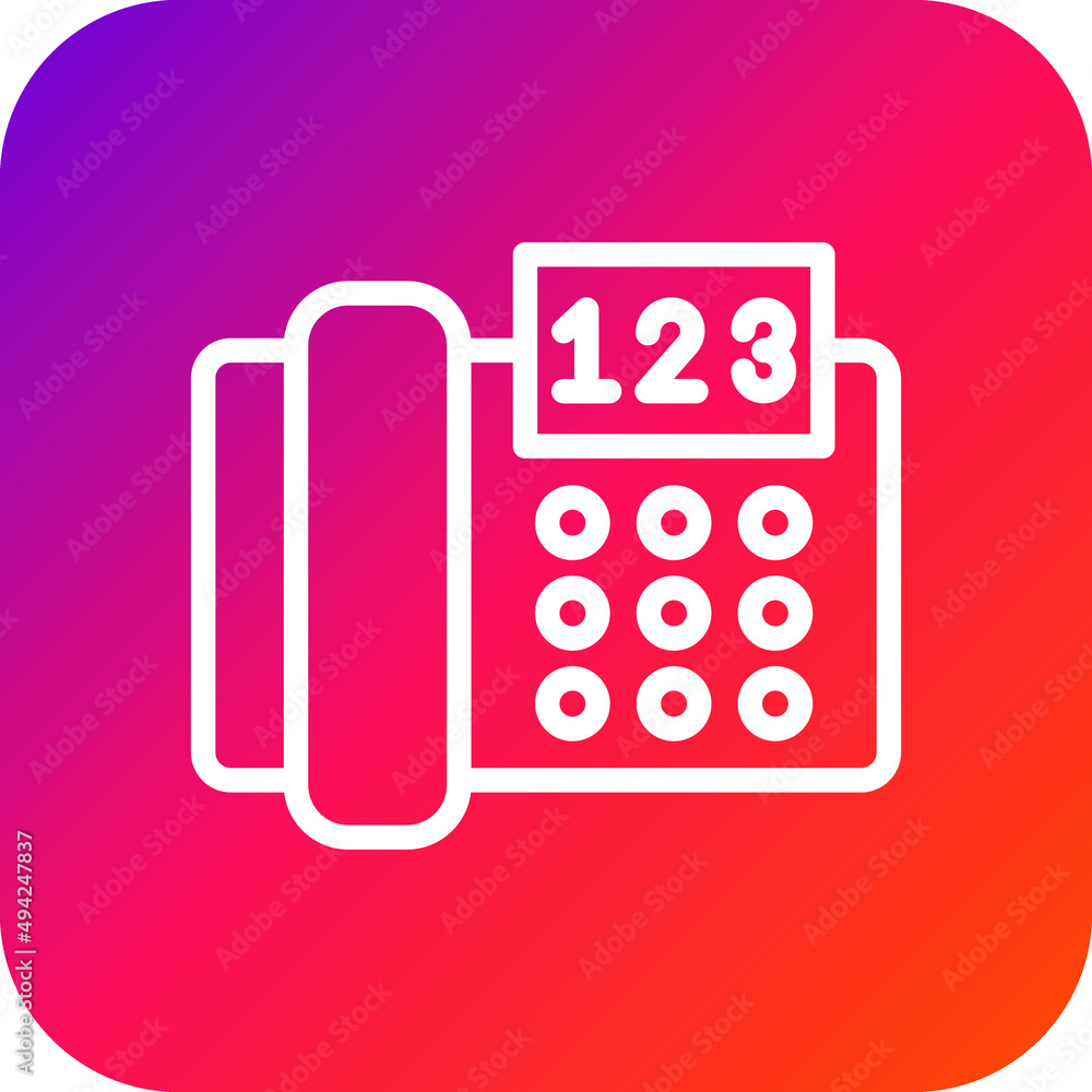 Telephone Vector Icon Design Illustration Telephone Vector Icon Design Illustration