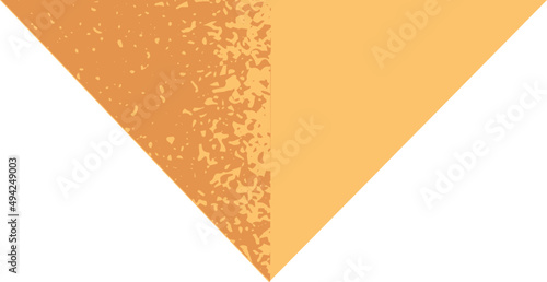 Yellow Triangle Geometric Shape Decorative Element