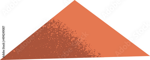 Modern Triangle Geometric Shape Decorative Element
