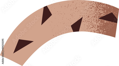 Modern Abstract Arc Geometric Shape Decorative Element