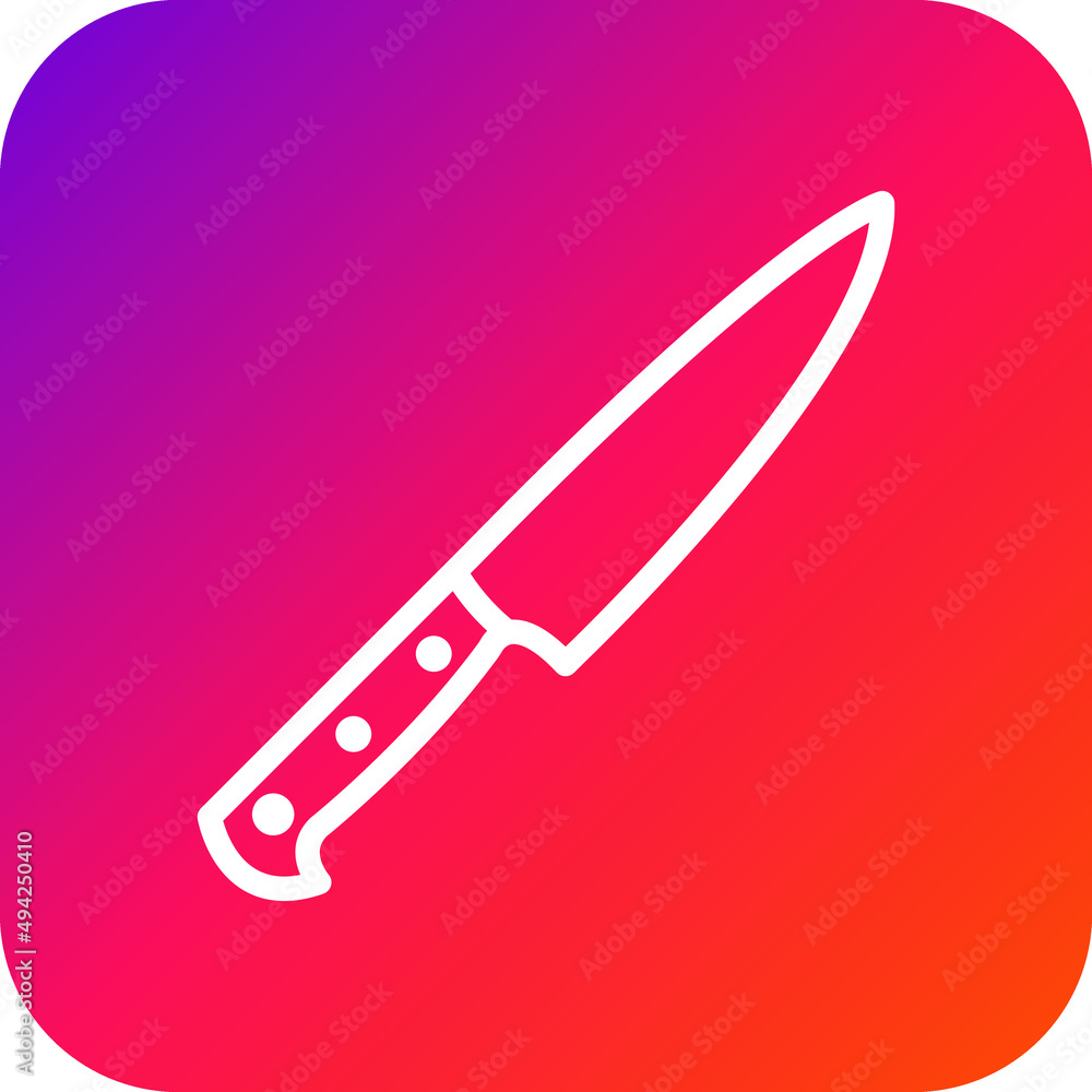 Knife Vector Icon Design Illustration Knife Vector Icon Design Illustration