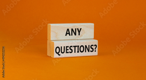 Billede på lærred Any questions symbol