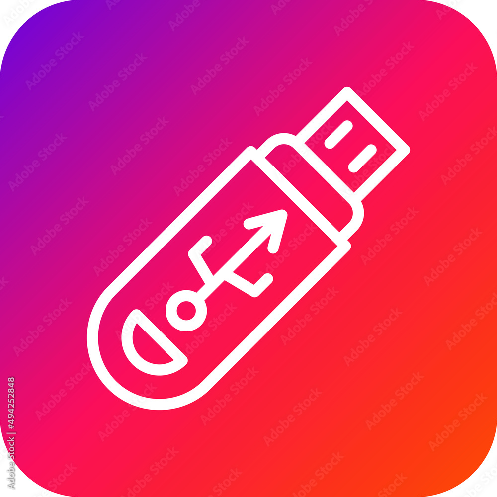 Pendrive Vector Icon Design Illustration Pendrive Vector Icon Design Illustration