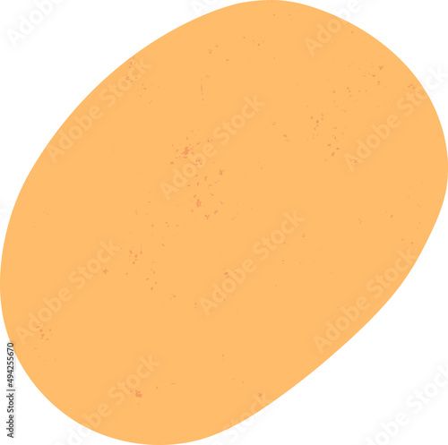 Yellow Circle Doodle Decorative Element