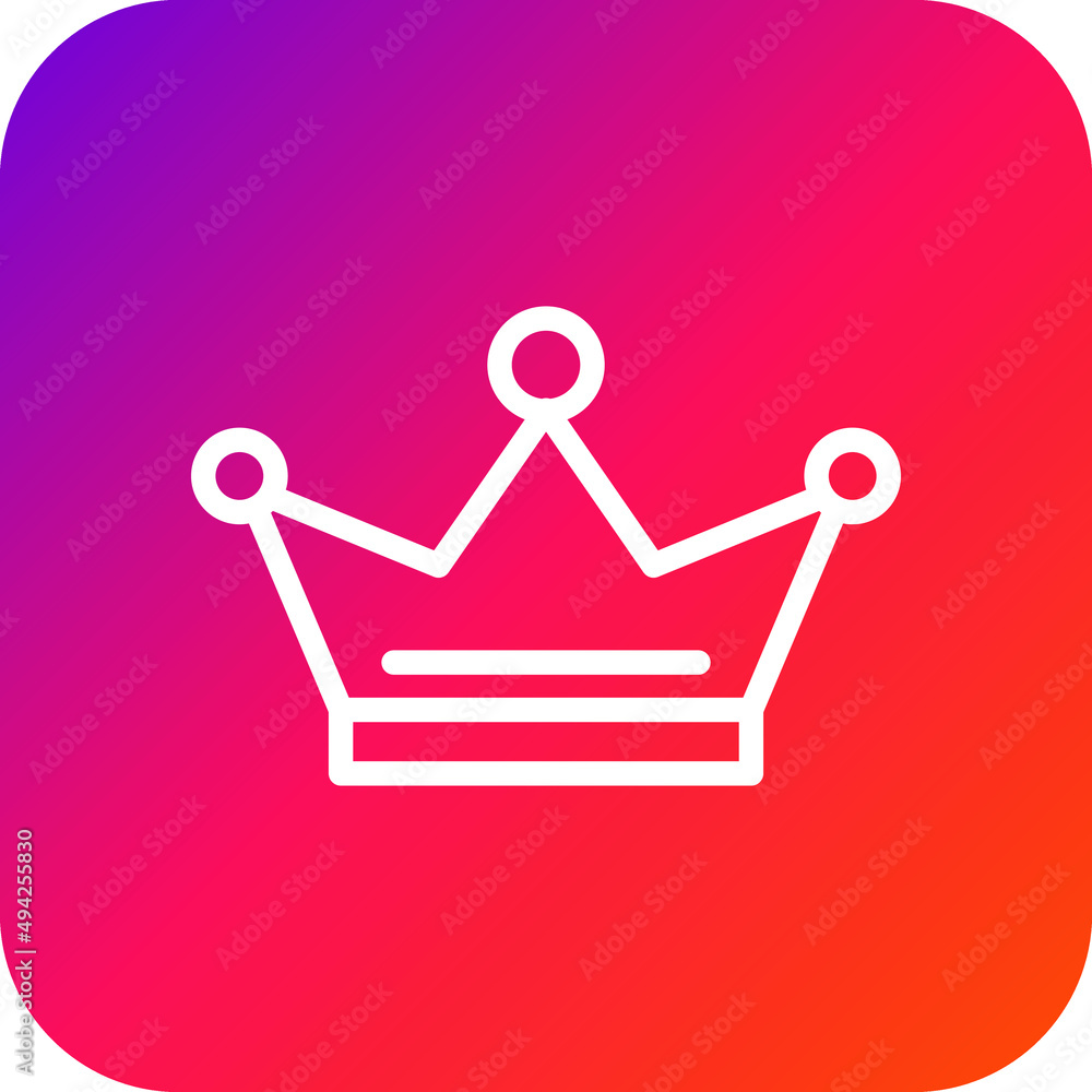 Crown Vector Icon Design Illustration Crown Vector Icon Design Illustration