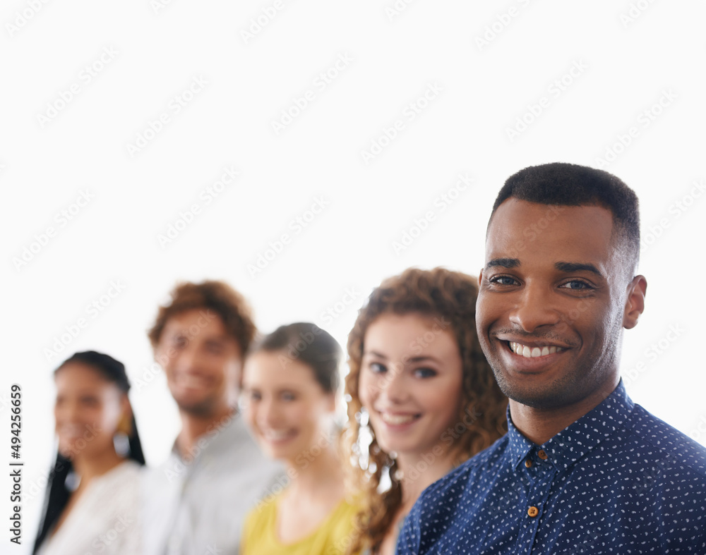 They make a great business team. Cropped shot of a group of smiling work colleagues. They make a great business team. Cropped shot of a group of smiling work colleagues.