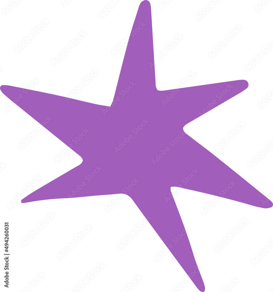 Abstract Purple Star Shape Decorative Element Abstract Purple Star Shape Decorative Element