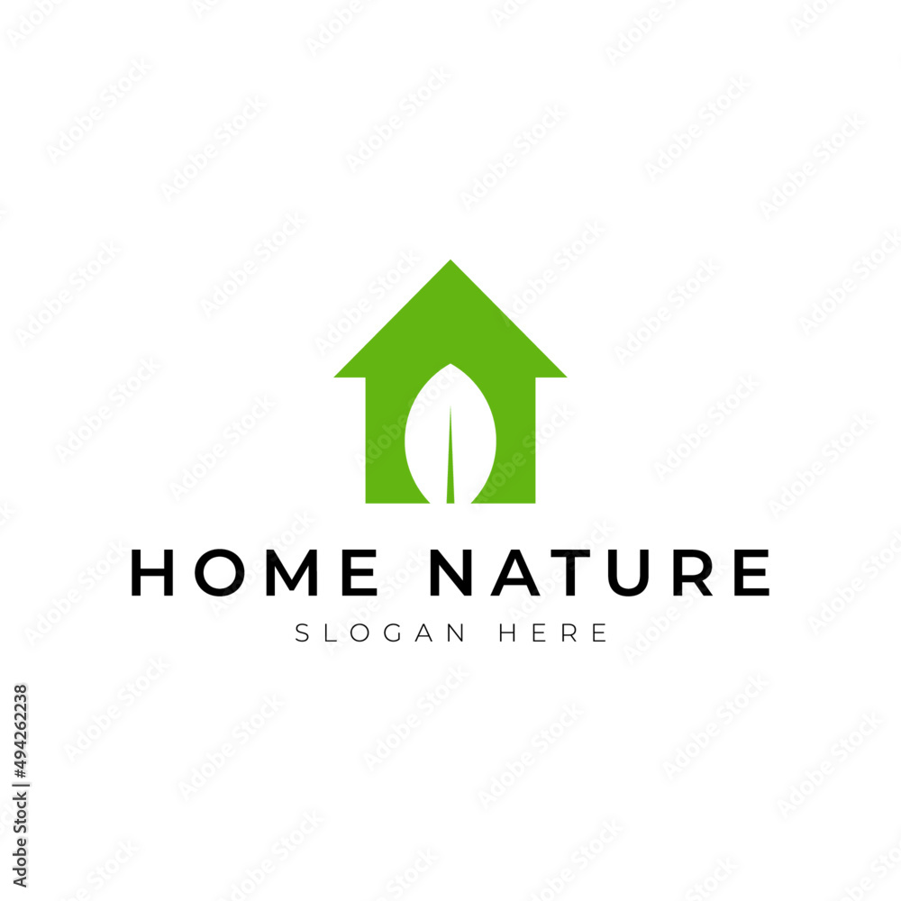 Nature Home Logo design vector. Good for Real Estate, Construction, Apartment, Building, House and Architecture Nature Home Logo design vector. Good for Real Estate, Construction, Apartment, Building, House and Architecture