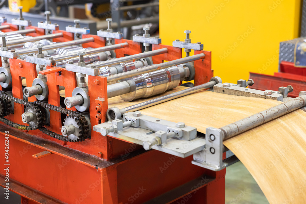 Metal Sheet Forming Machine in the Factory Metal Sheet Forming Machine in the Factory