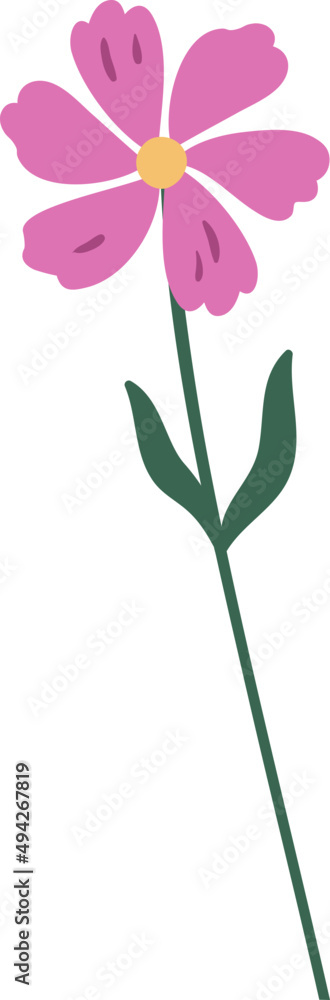 Spring Flower Cartoon Illustration Spring Flower Cartoon Illustration
