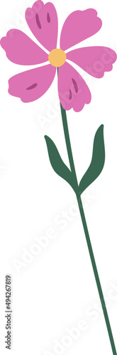 Spring Flower Cartoon Illustration