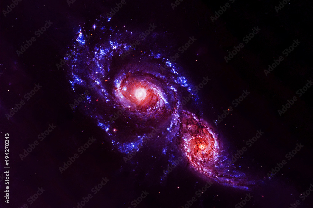 Beautiful spiral galaxy. Elements of this image furnished by NASA