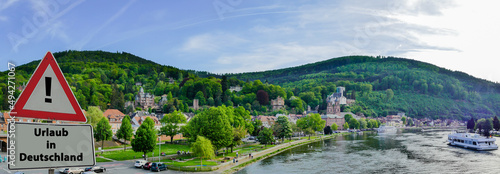Urlaub in Deutschland Miltenberg von oben photo