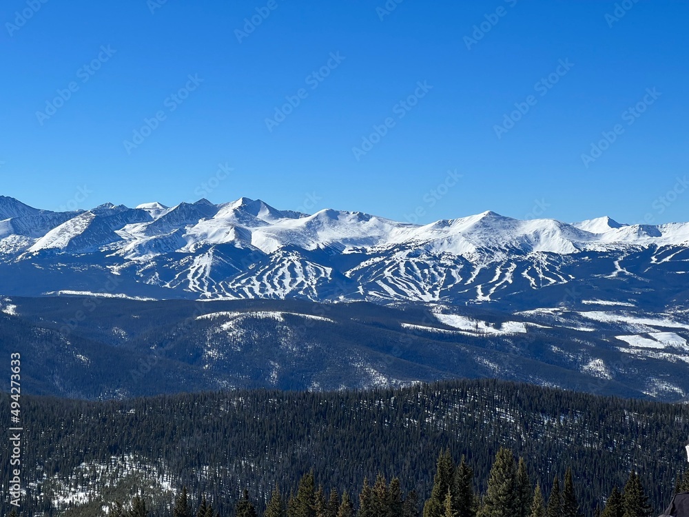 Mountain Landscape in Colorado Rocky Mountains, United States.