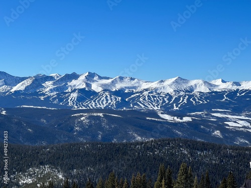 Mountain Landscape in Colorado Rocky Mountains  United States.