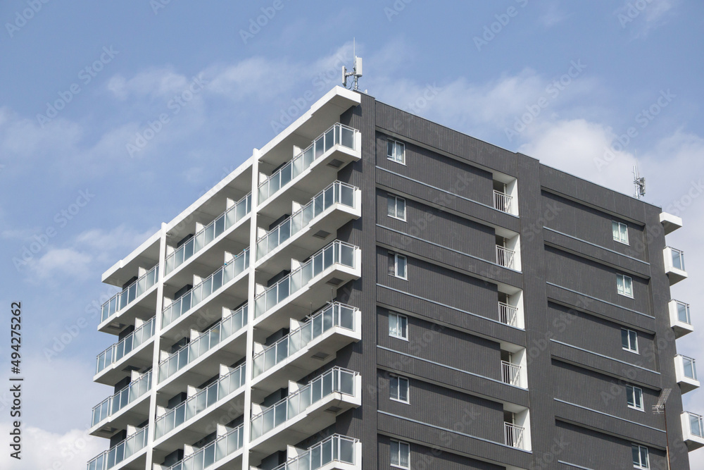 Fototapeta premium 新築マンション ベランダ