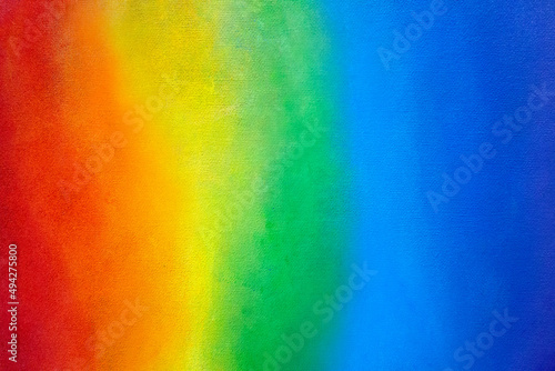 Quadro em tela Colori della pace su tela, arcobaleno dipinto, bandiera