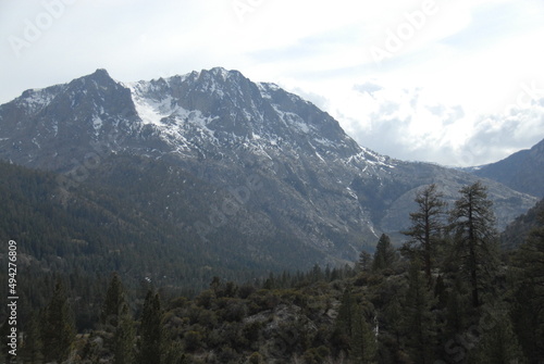 snow covered mountains