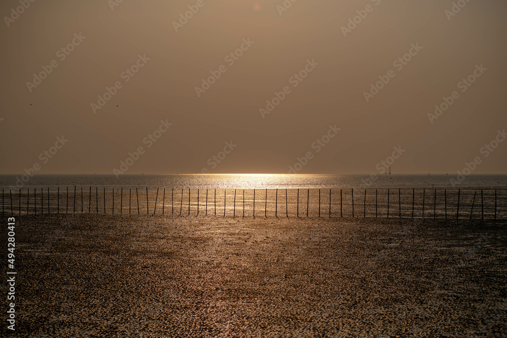 Sunset in the evening with beautiful landscape. Sunset in the evening with beautiful landscape.