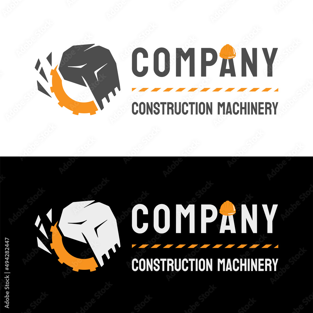 Obraz premium Construction equipment logo in vector