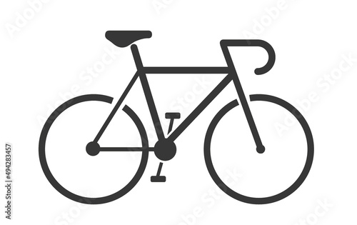 icon racing bike vector illustration