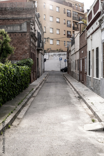 empty street in Barcelona