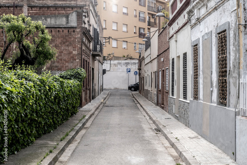 Fototapeta Naklejka Na Ścianę i Meble -  empty street in Barcelona