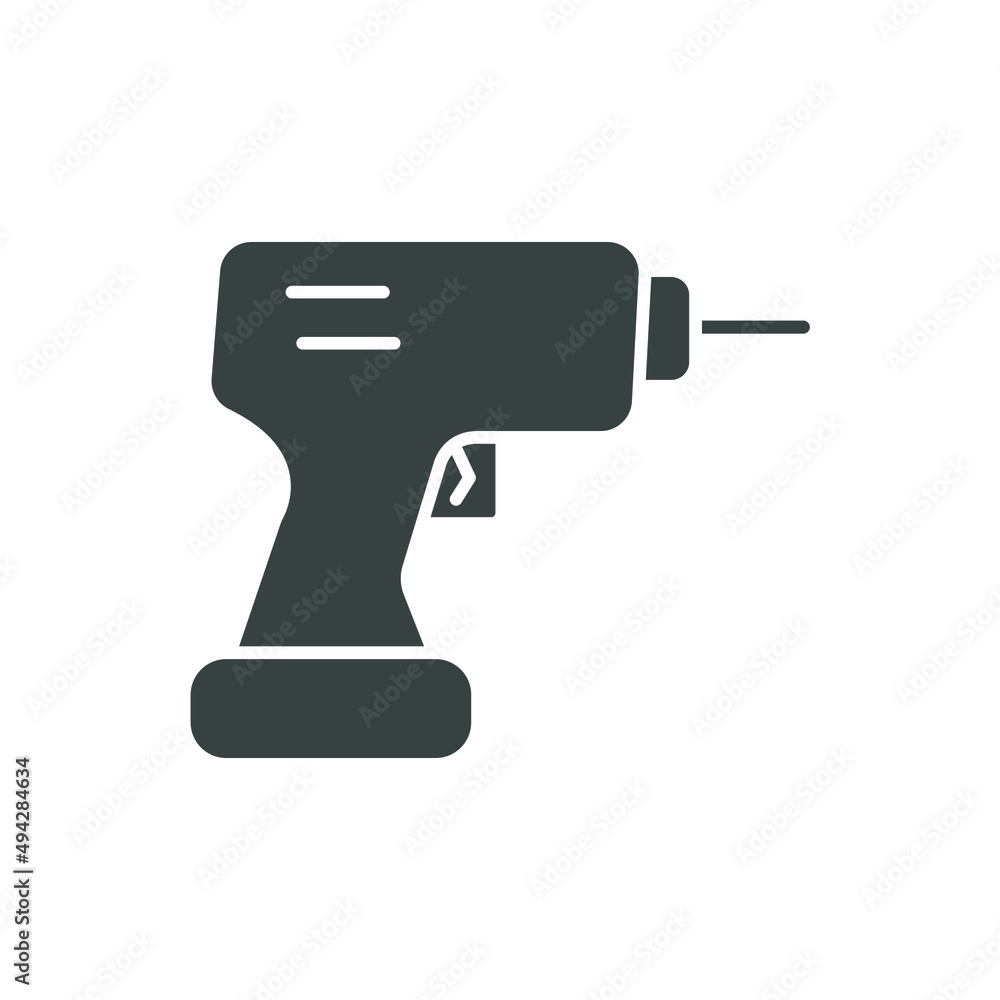Drill icons symbol vector elements for infographic web Drill icons symbol vector elements for infographic web