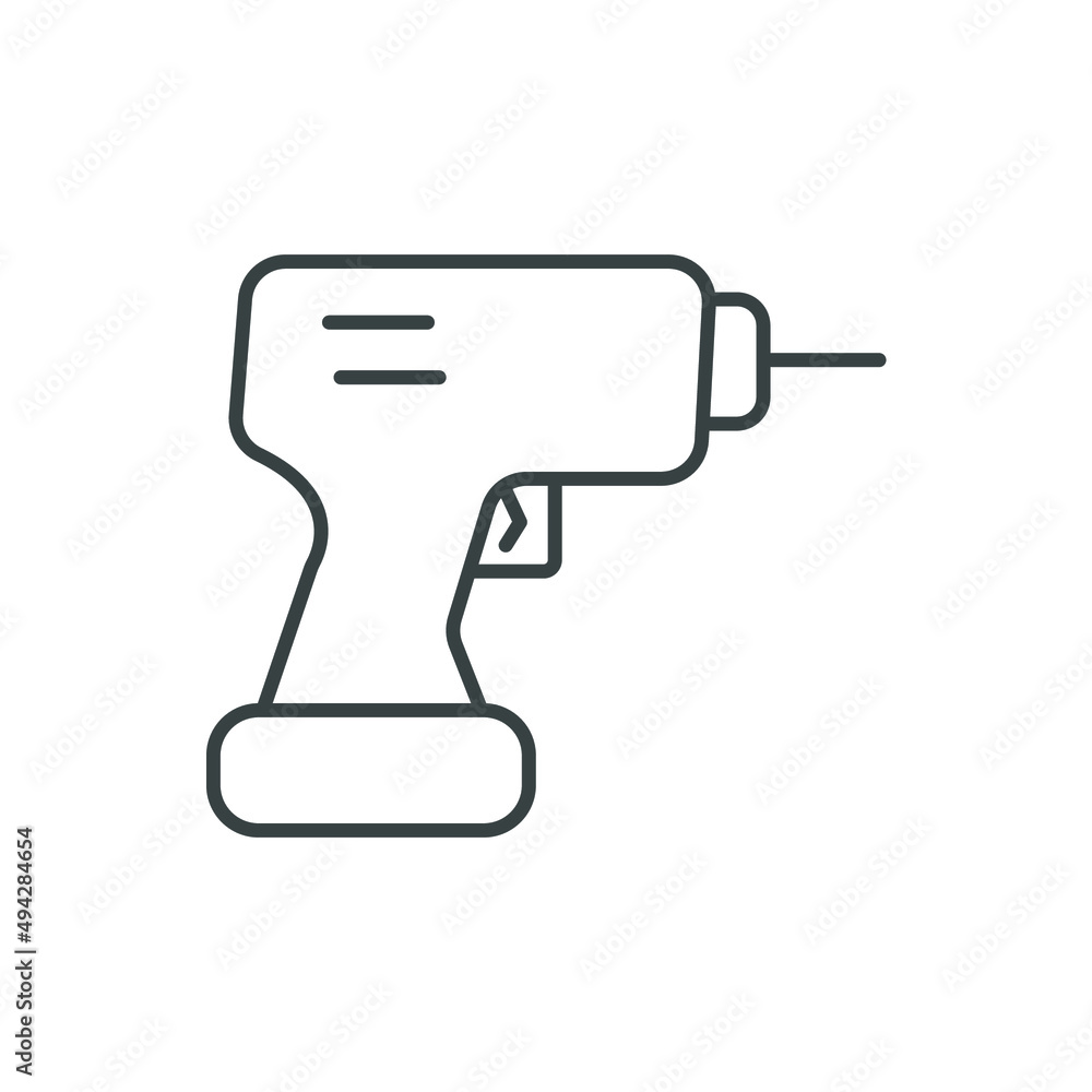 Drill icons symbol vector elements for infographic web Drill icons symbol vector elements for infographic web