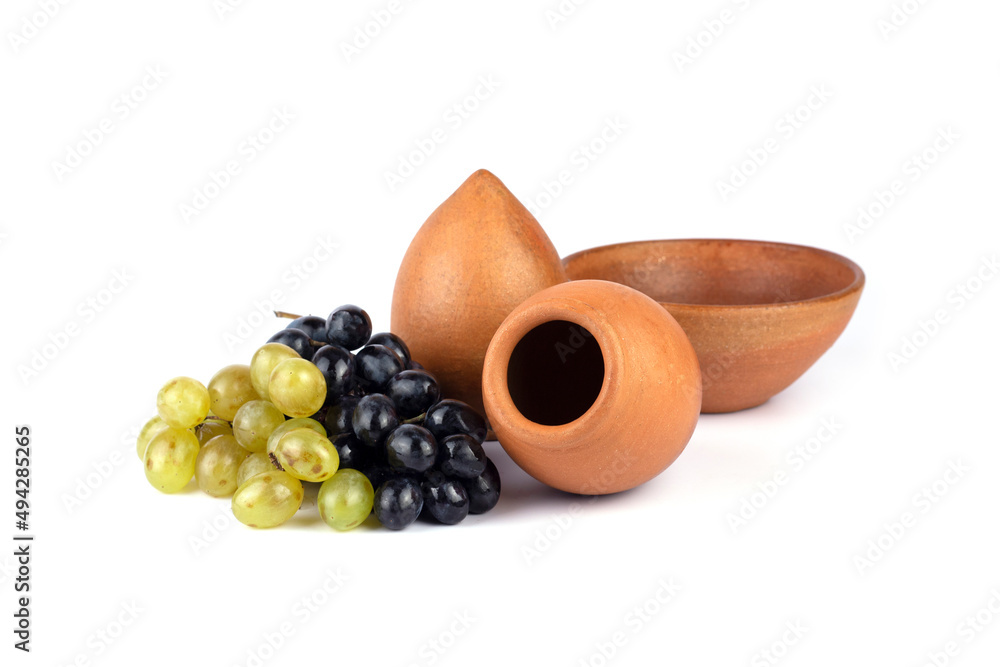Kvevri (Qvevri,) Georgian traditional clay vessel for wine and grapes ...