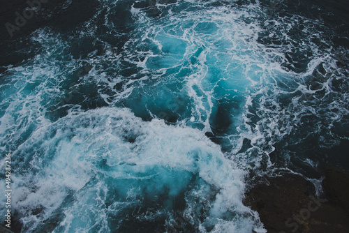 vague bleu turquoise