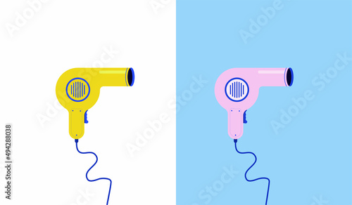 hair dryer template vector illustration