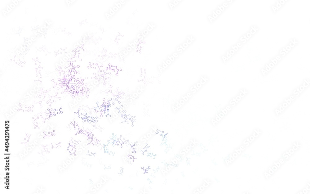 Obraz premium Light Pink, Blue vector backdrop with artificial intelligence data.
