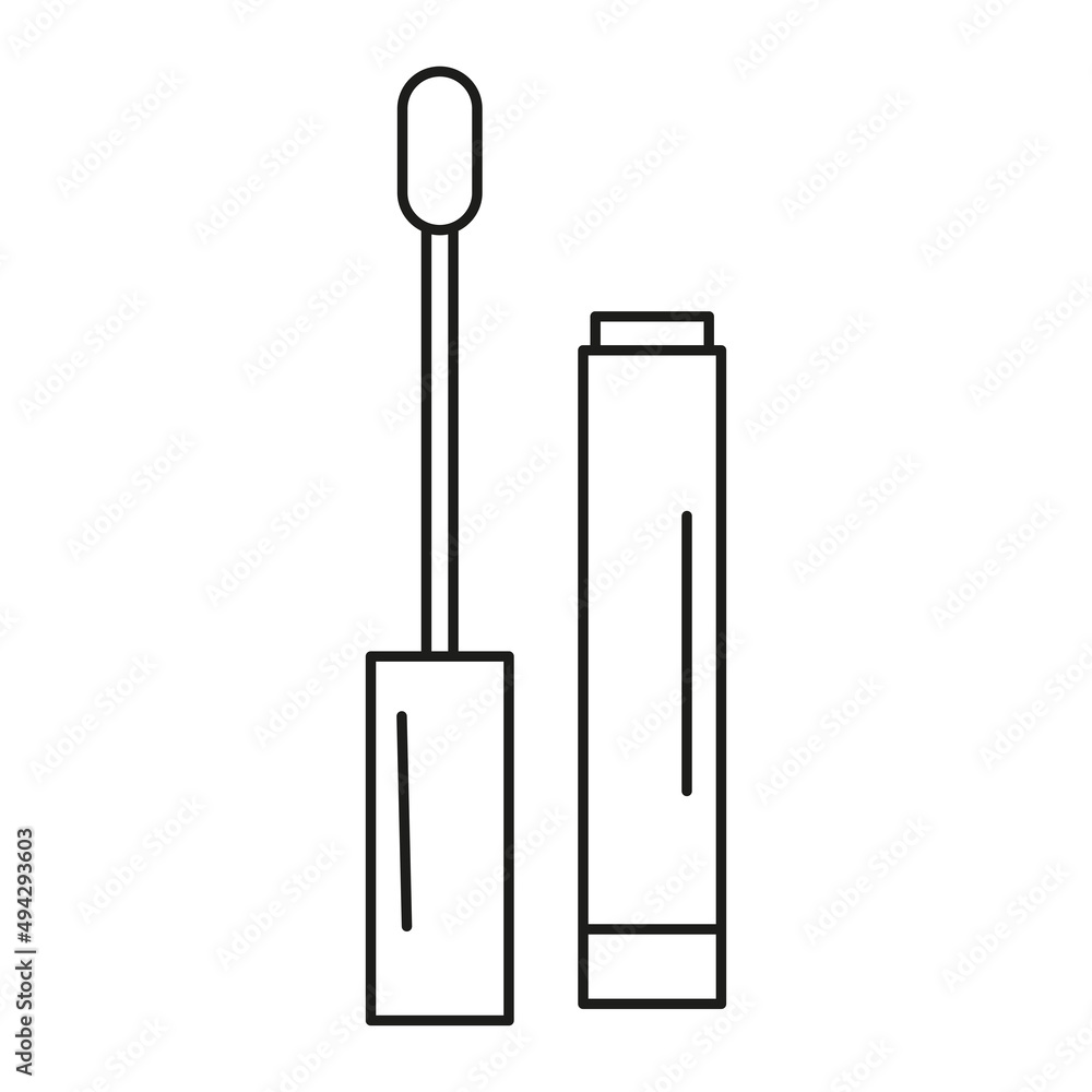 Isolated eyelash draw makeup beauty cosmetic vector illustration Isolated eyelash draw makeup beauty cosmetic vector illustration