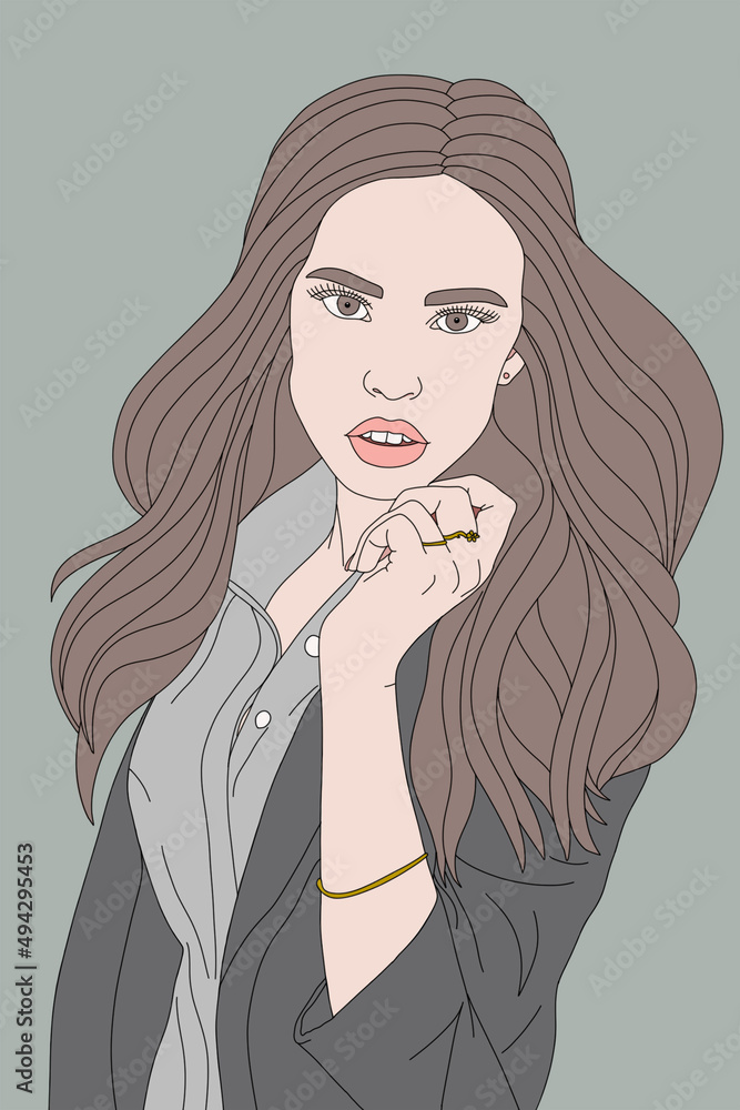 The girl is beautiful. Fashion, portrait, face. Beauty. The girl is beautiful. Fashion, portrait, face. Beauty.